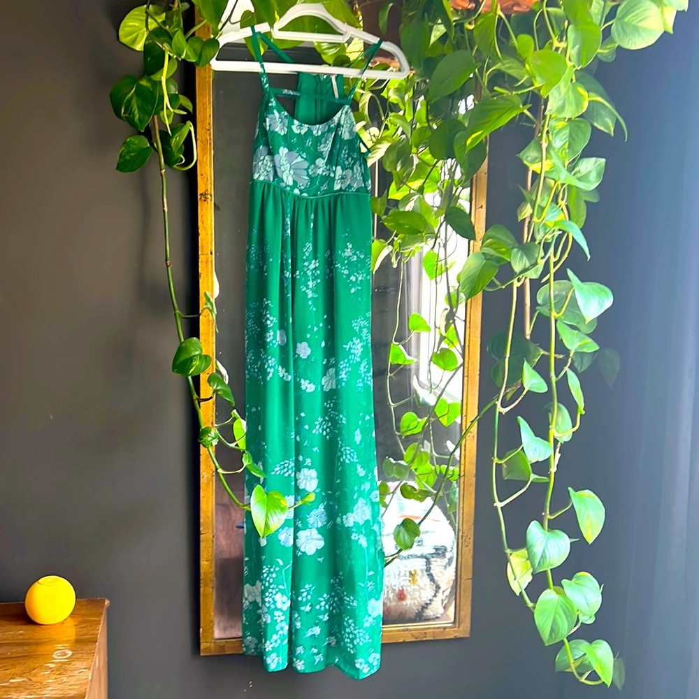 Green meadow rue jumpsuit